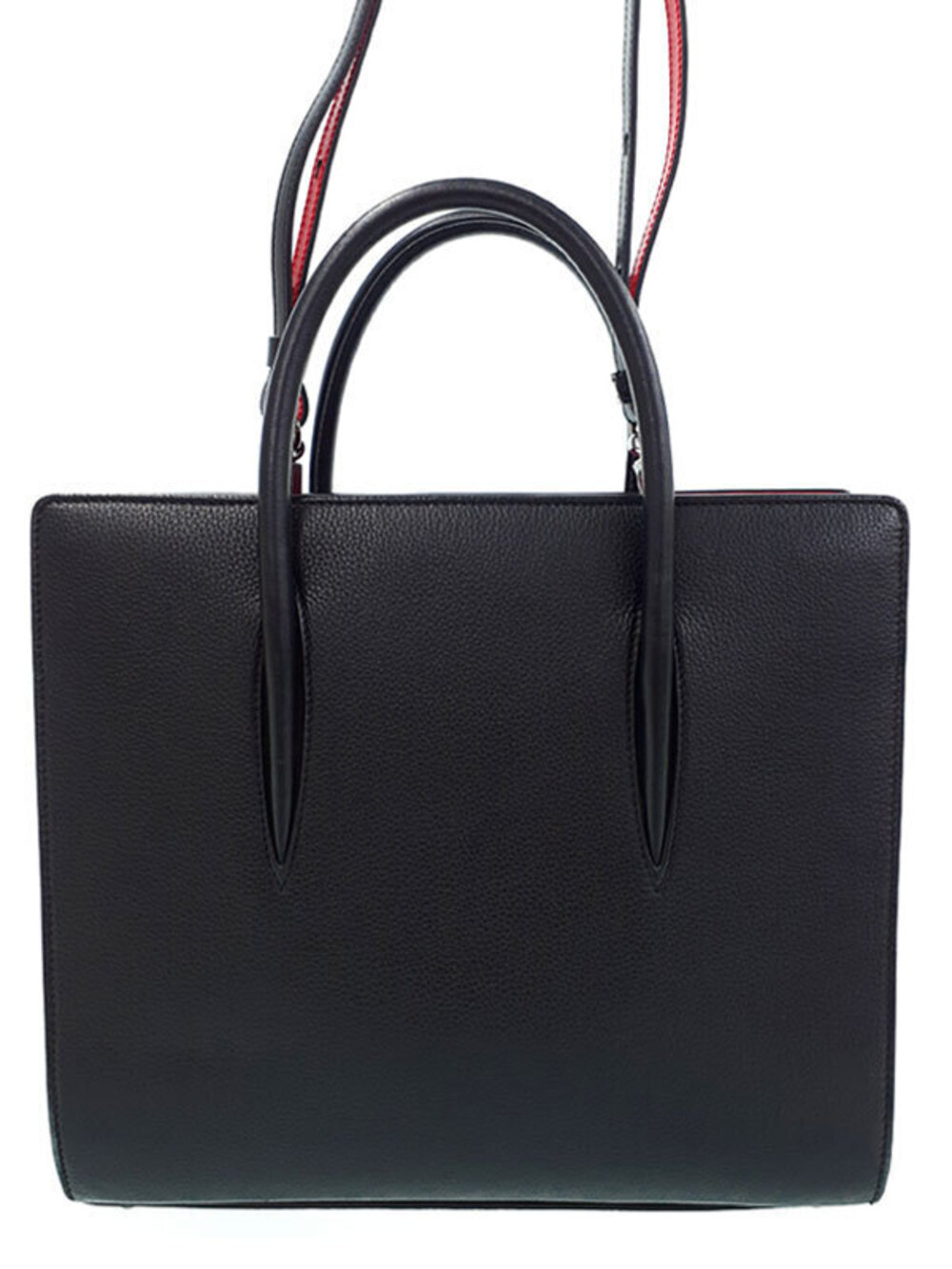 Christian Louboutin Paloma Handbag Tote Leather Black
